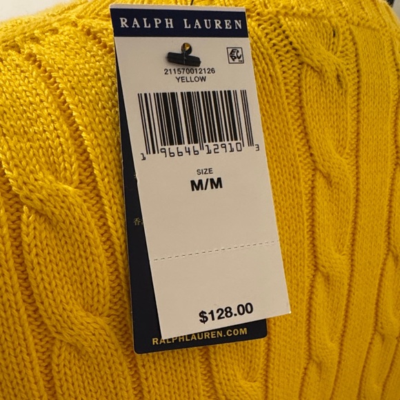 Polo by Ralph Lauren Vibrant Yellow Cable Knit Sweater - Picture 5 of 5